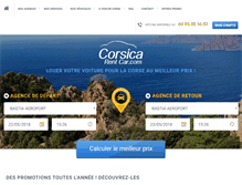 Tablet Screenshot of corsica-rent-car.com